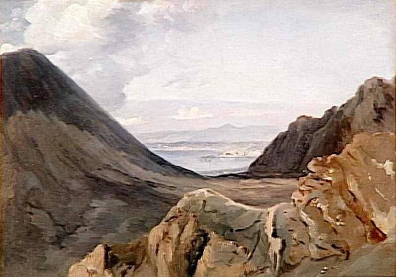 Veduta di Napoli, ripresa dalle alture del Vesuvio - Louvre Collections